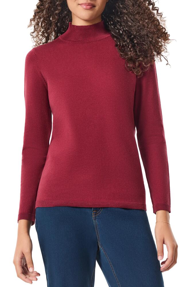 Jones New York Mock Neck Sweater in Bordeaux Cover