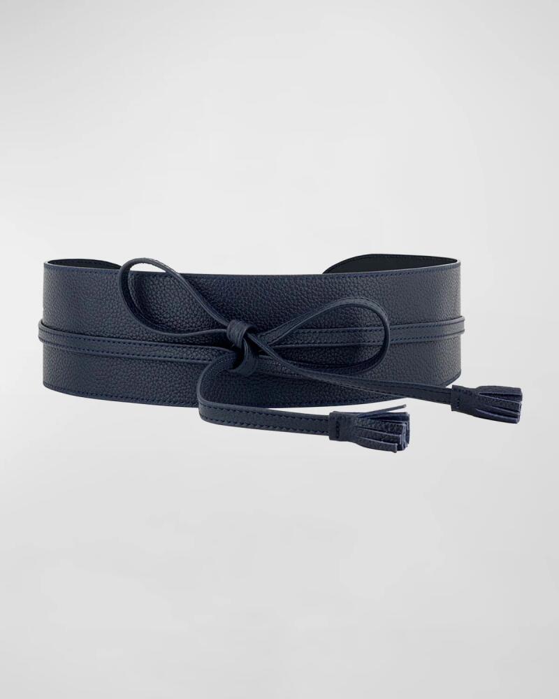 Vaincourt Paris L'ingenieuse Pebbled Leather Belt Cover