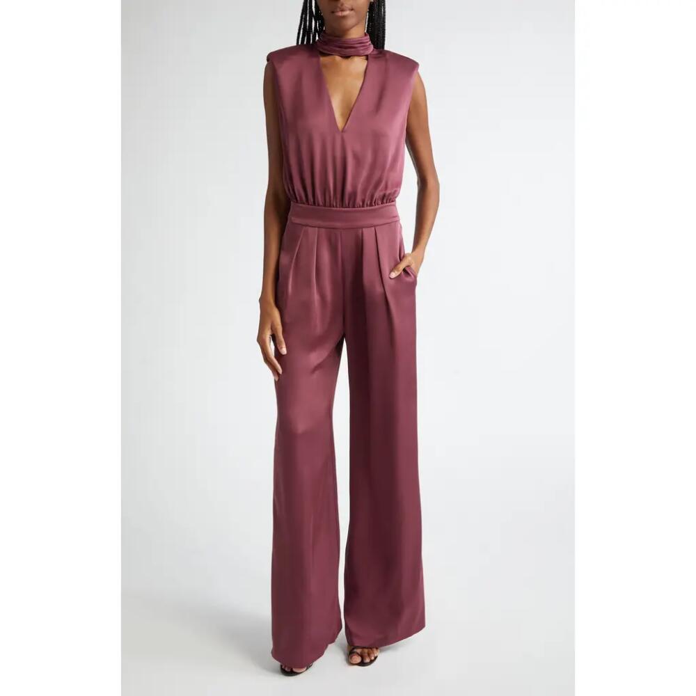 Ramy Brook Fate Sleeveless Wide Leg Jumpsuit in Pinot Noir Cover