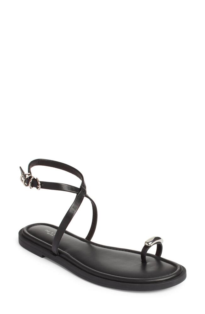 rag & bone Geo Ring Ankle Strap Sandal in Black Leather Cover