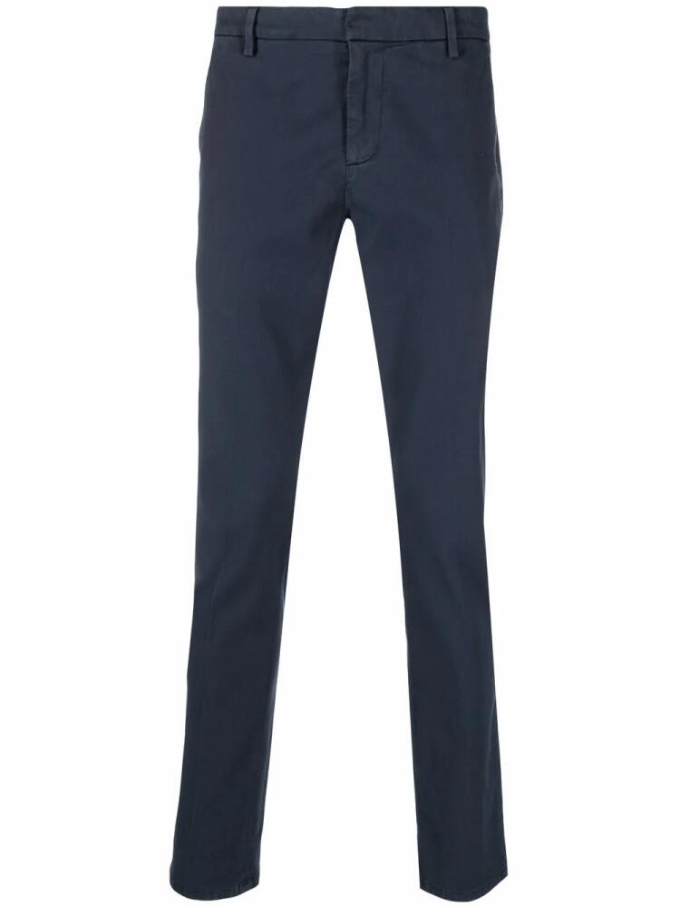 DONDUP slim-cut chino trousers - Blue Cover