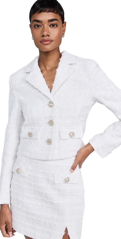 endless rose Tweed Short Jacket White Cover