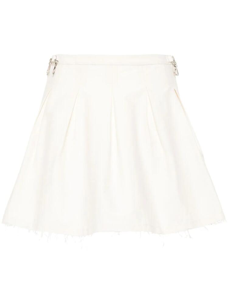 OUR LEGACY Object pleated mini skirt - Neutrals Cover