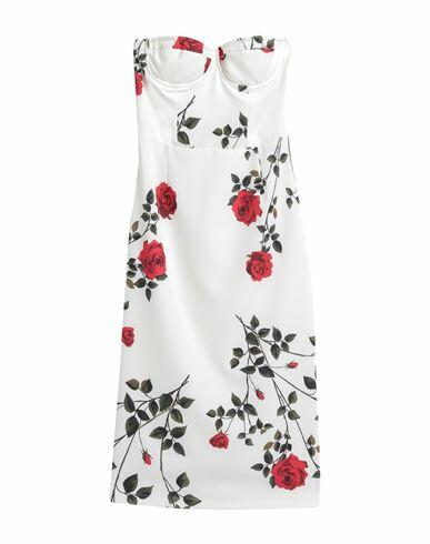 Anna Molinari Woman Midi dress Ivory Polyester, Elastane Cover