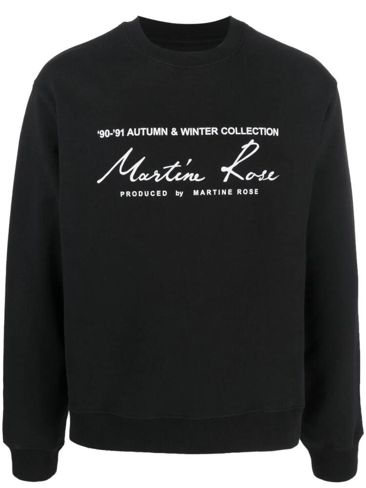 Martine Rose slogan-print sweatshirt - Black Cover