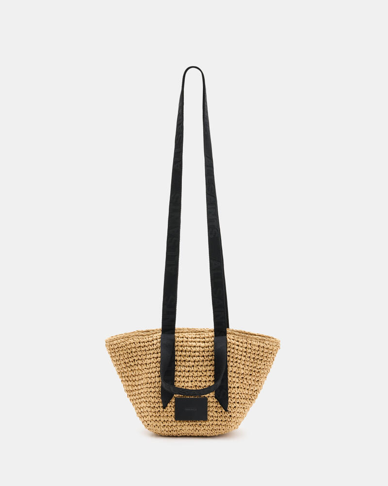 AllSaints Celayne Mini Straw Tote Bag Cover