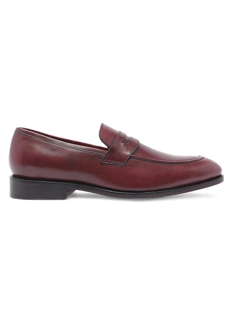 Anthony Veer Men's Gerry Leather Penny Loafers - Oxblood Cover