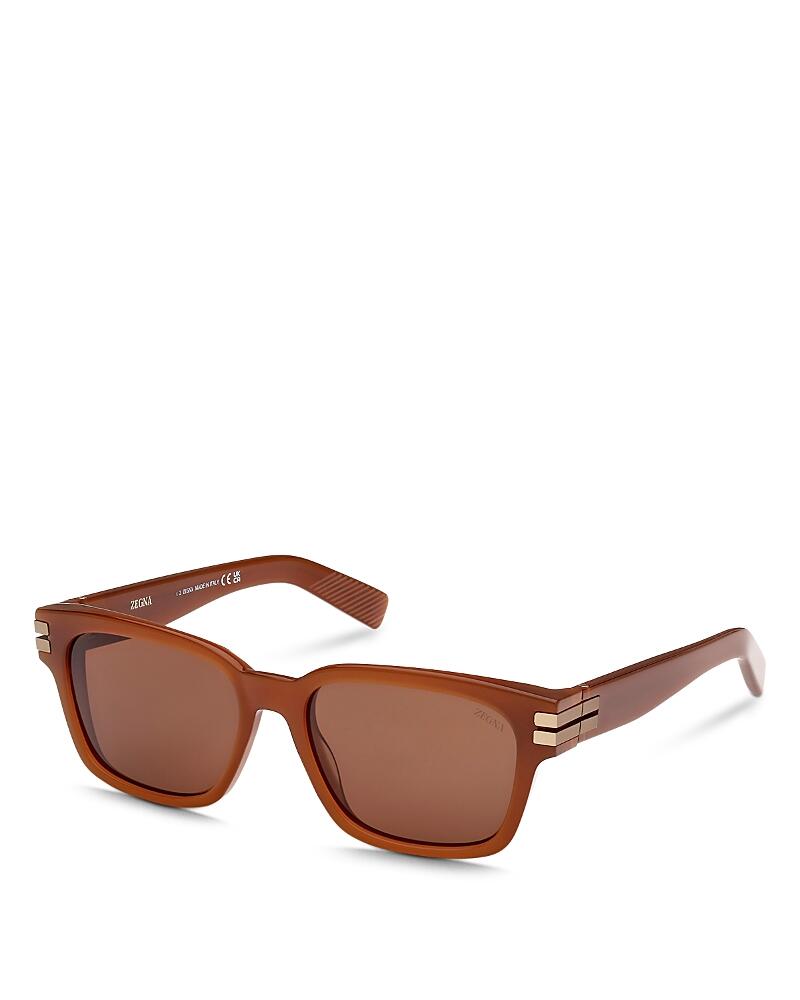 Zegna Rectangular Sunglasses, 55mm Cover