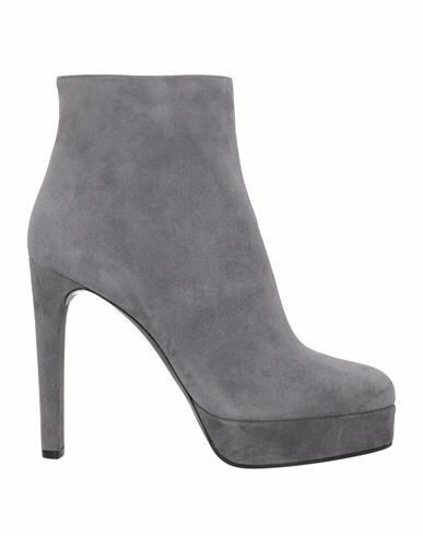 Casadei Woman Ankle boots Grey Soft Leather Cover