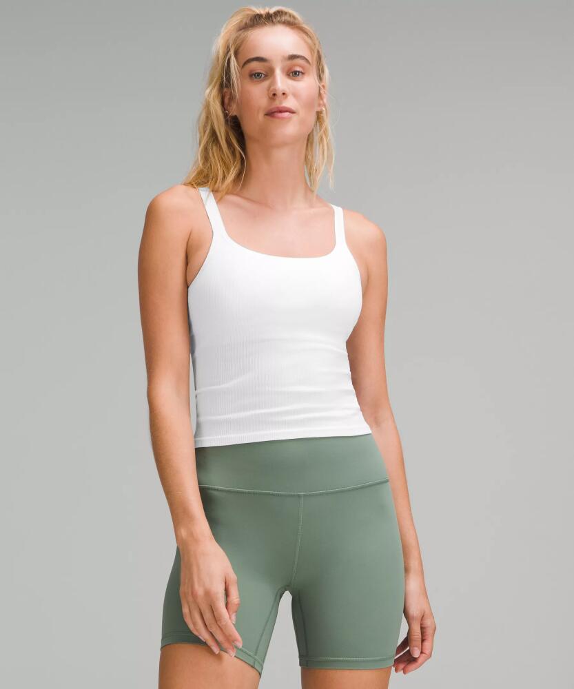 lululemon Ebb To Street Scoop-Neck Cropped Tank Top Light Support, B/C Cup Cover