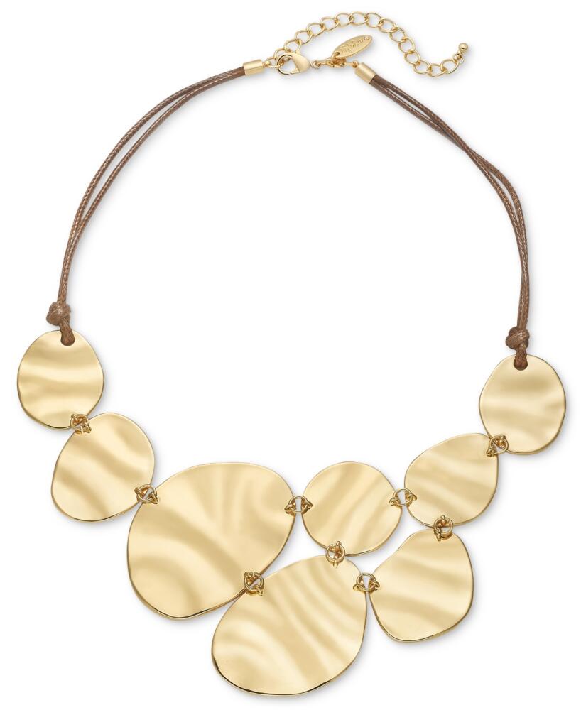 Style & Co Silver-Tone Frontal Necklace, 19-1/4" + 3" extender, Created for Macy's - Gold Cover