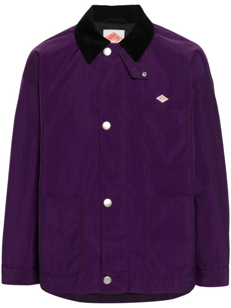 Danton taffeta work jacket - Purple Cover