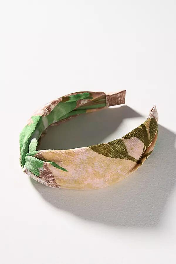 By Anthropologie Floral Mosaic Headband Cover