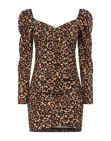 Aniye By Woman Mini dress Camel Polyester, Elastane Cover