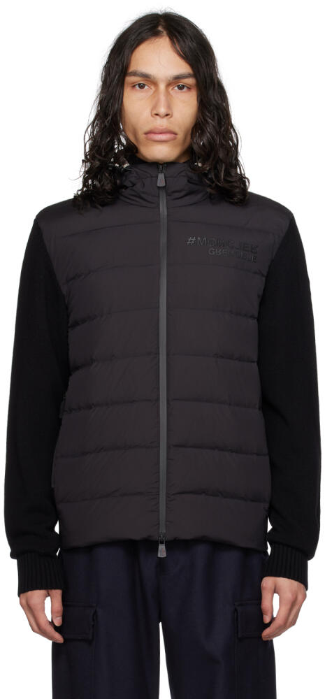 Moncler Grenoble Black Paneled Down Jacket Cover