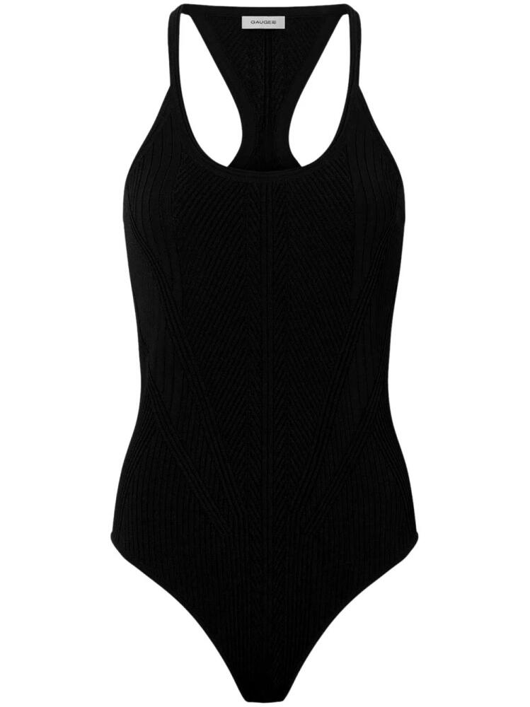 GAUGE81 ribbed tank top - Black Cover