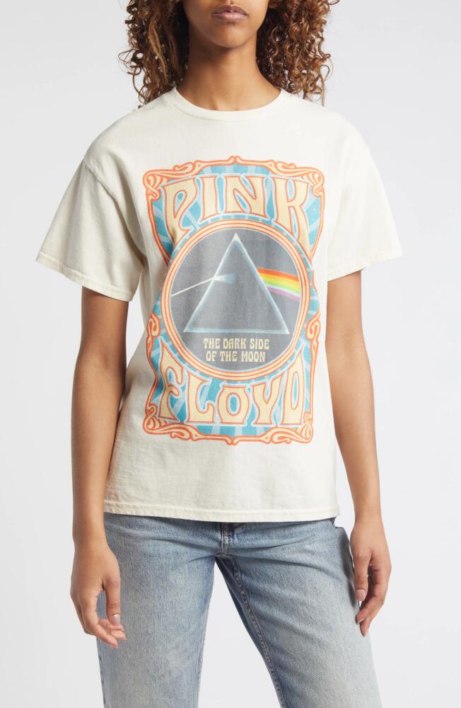 Vinyl Icons Pink Floyd Prism Cotton Graphic T-Shirt in Natural Cover