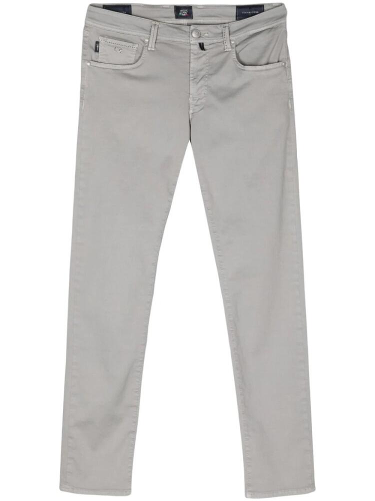 Sartoria Tramarossa skinny-leg cotton-blend jeans - Grey Cover