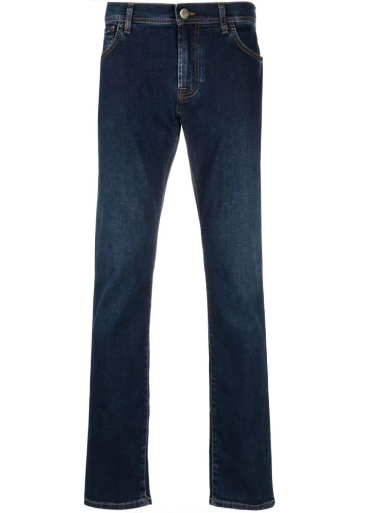 Corneliani low-rise straight-leg jeans - Blue Cover