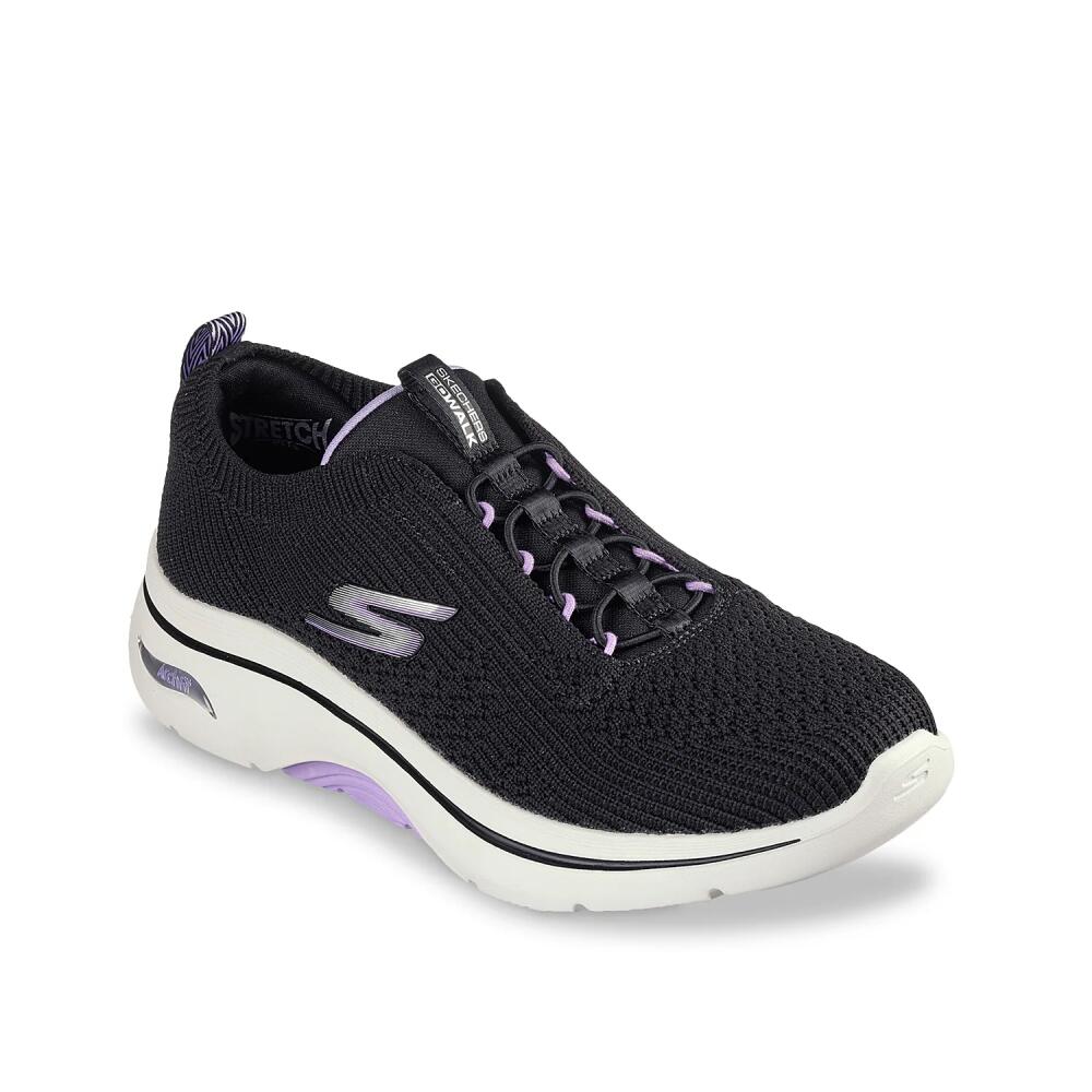 Skechers Go Walk Arch Fit 2.0 Sofia SlipOn Sneaker | Women's | Black/Purple Cover