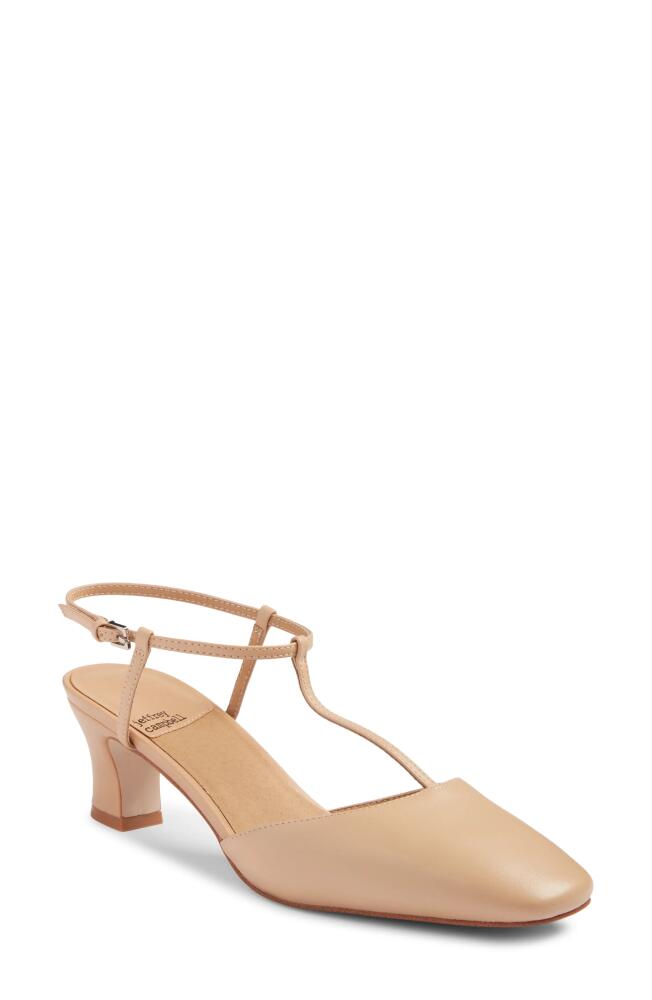 Jeffrey Campbell Chantall Ankle Strap Pump in Beige Cover