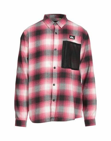 Quiksilver Qs Camicia Night Hike Ls Shirt Man Shirt Fuchsia Polyester, Cotton Cover