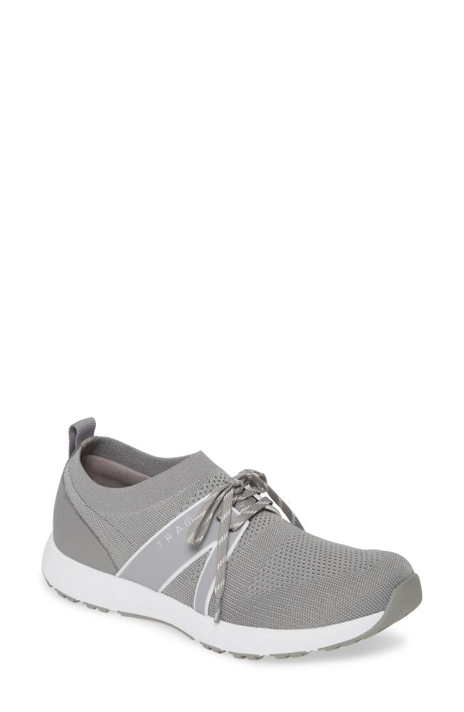 TRAQ by Alegria Alegria Qool Water Resistant Knit Sneaker in Grey Cover