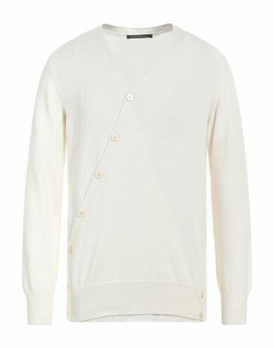 Daniele Alessandrini Man Cardigan Ivory Wool, Viscose, Polyamide Cover