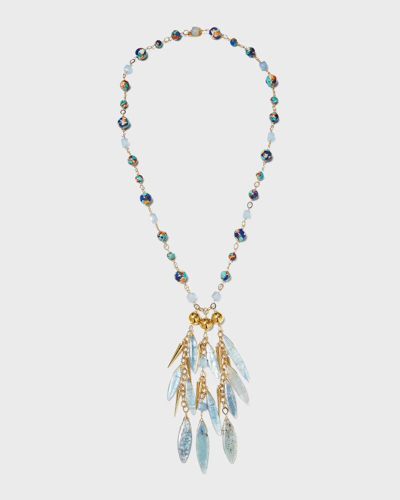 Devon Leigh Multicolor Labradorite Spike Necklace Cover