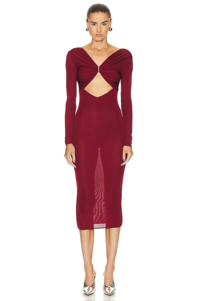 Alexandre Vauthier Knit Maxi Dress in Red Cover