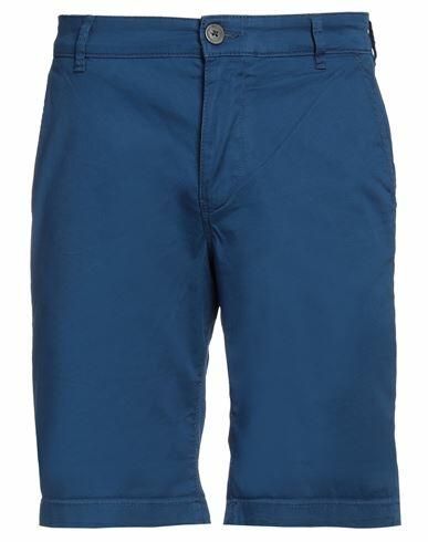 Selected Homme Man Shorts & Bermuda Shorts Blue Organic cotton, Elastane Cover