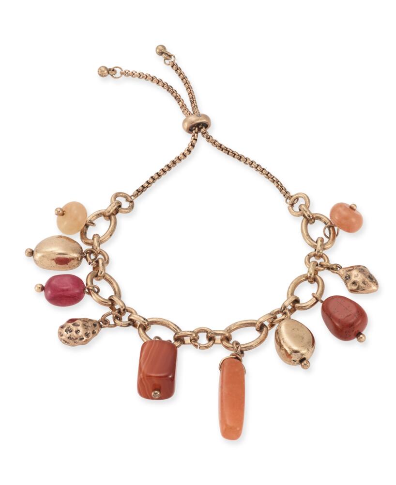 Style & Co Beaded Slider Charm Bracelet, Created for Macy's - Red Cover