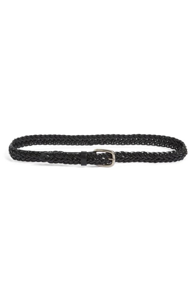 Golden Goose Houston Woven Leather Belt in Black Cover