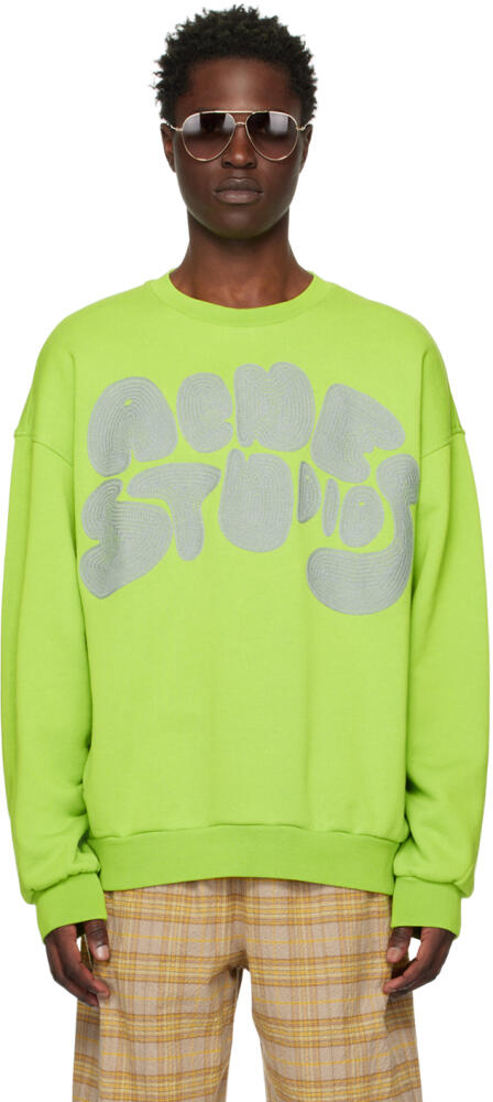 Acne Studios Green Bubble Sweatshirt Cover