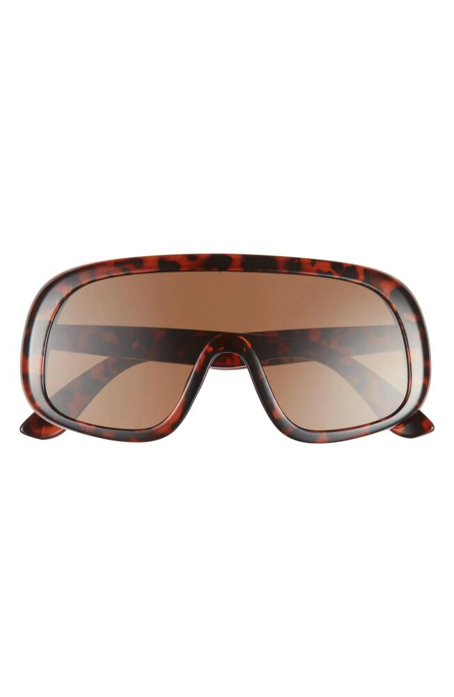 BP. 127mm Oversize Shield Sunglasses in Tortoise Cover