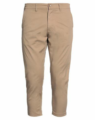 Officina 36 Man Pants Camel Cotton, Elastane Cover