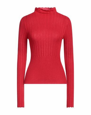 Max & co. Woman Turtleneck Red Polyester, Polyamide, Acrylic, Wool Cover