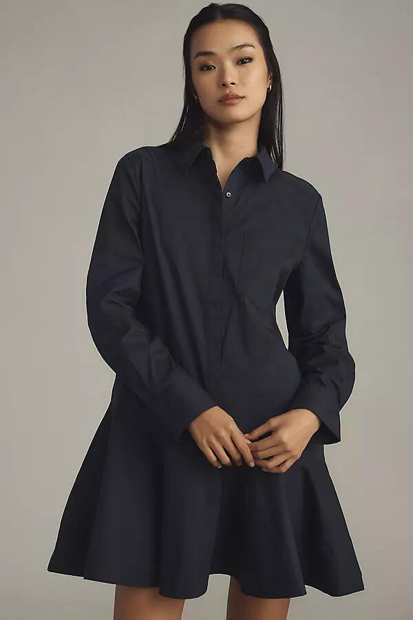 English Factory Long-Sleeve A-Line Mini Shirt Dress Cover