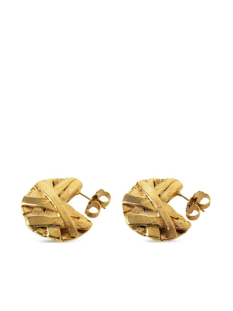 Paola Sighinolfi Icon small-hoop earrings - Gold Cover