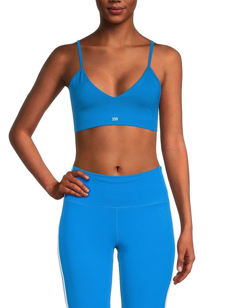 Splits59 Women's Maya V Back Sports Bra - Riviera Cover