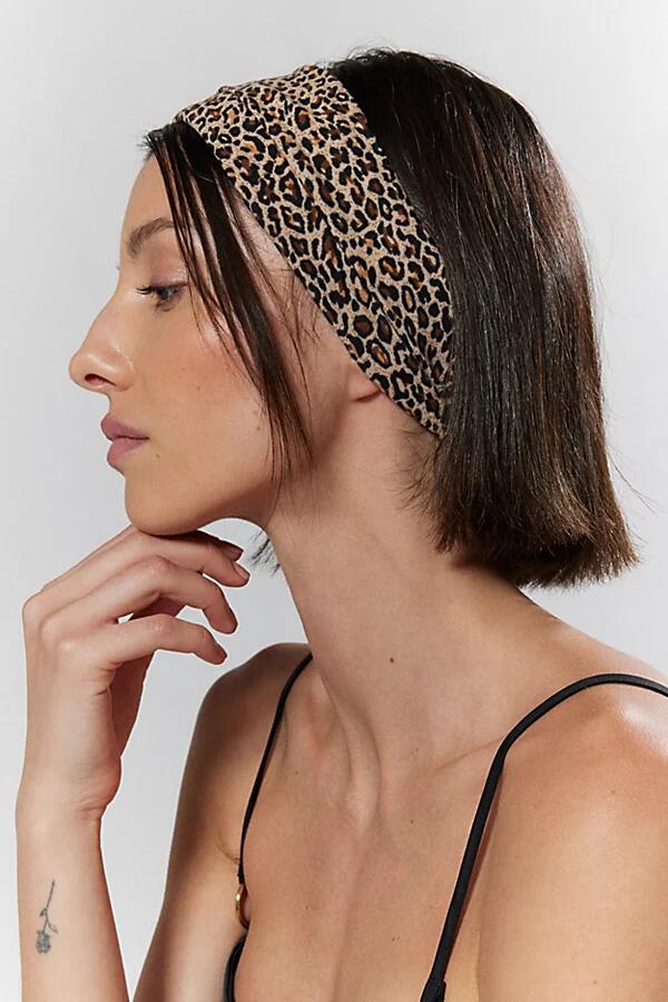 Soft & Stretchy Headband Set in Leopard/Black Cover