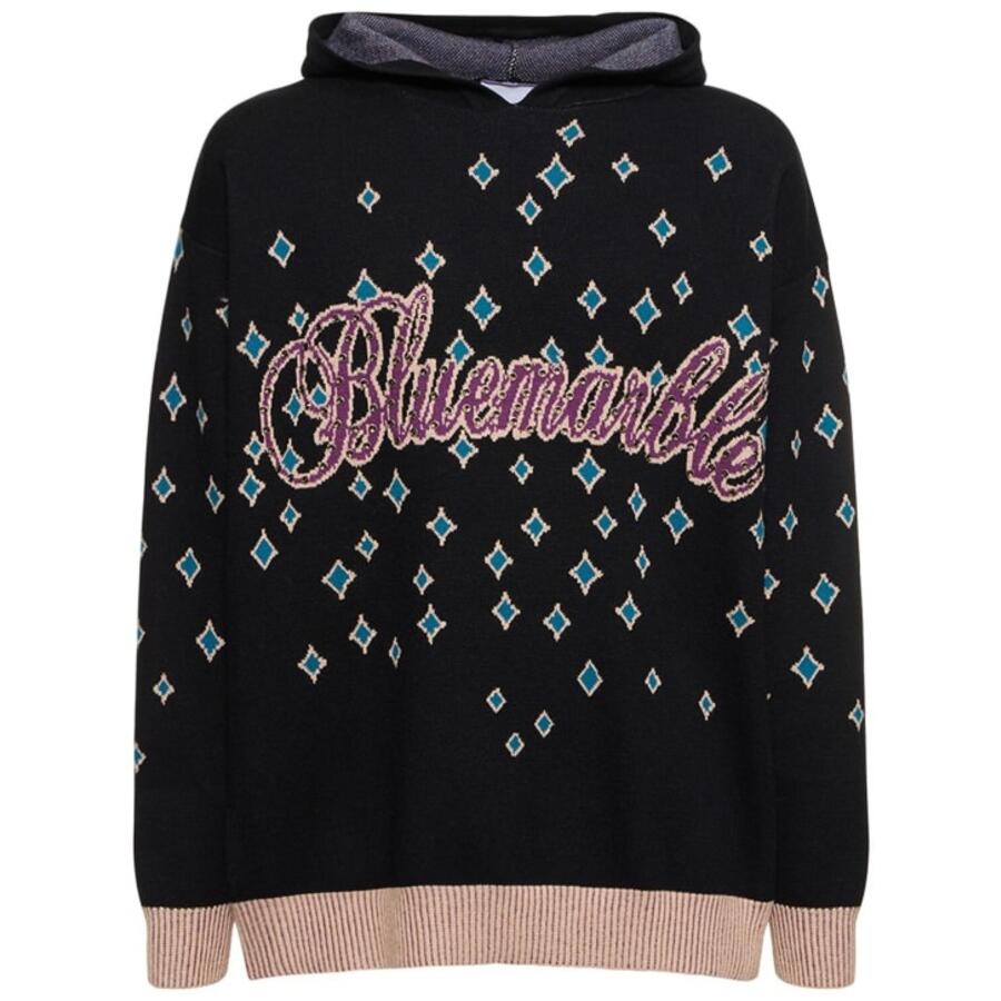 Bluemarble Jacquard Rhinestoned Hooded Jumper Cover