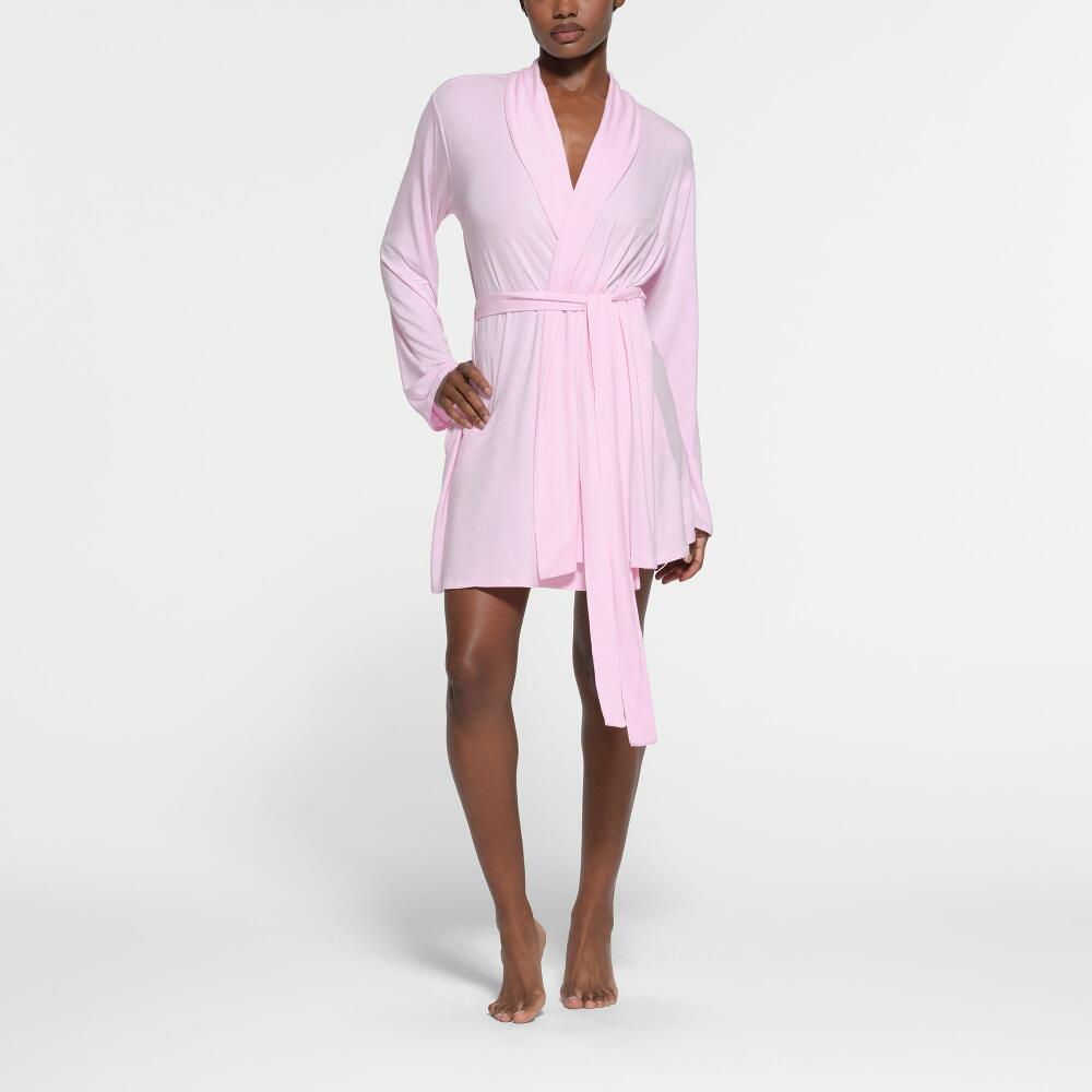 SKIMS Sleep Short Robe | Pink | 3XL Cover