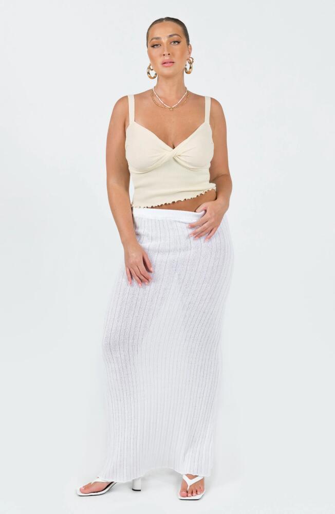 Princess Polly Dalma Twist Ivory Tank in Off White Cover