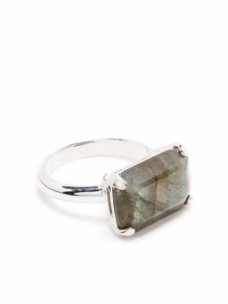 Wouters & Hendrix crystal-embellished band ring - Green Cover