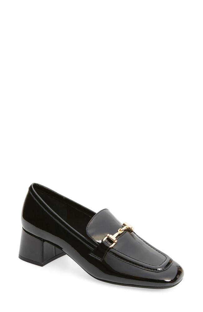 Jeffrey Campbell Archives Bit Loafer Pump in Black Crinkle Patent Gold Cover