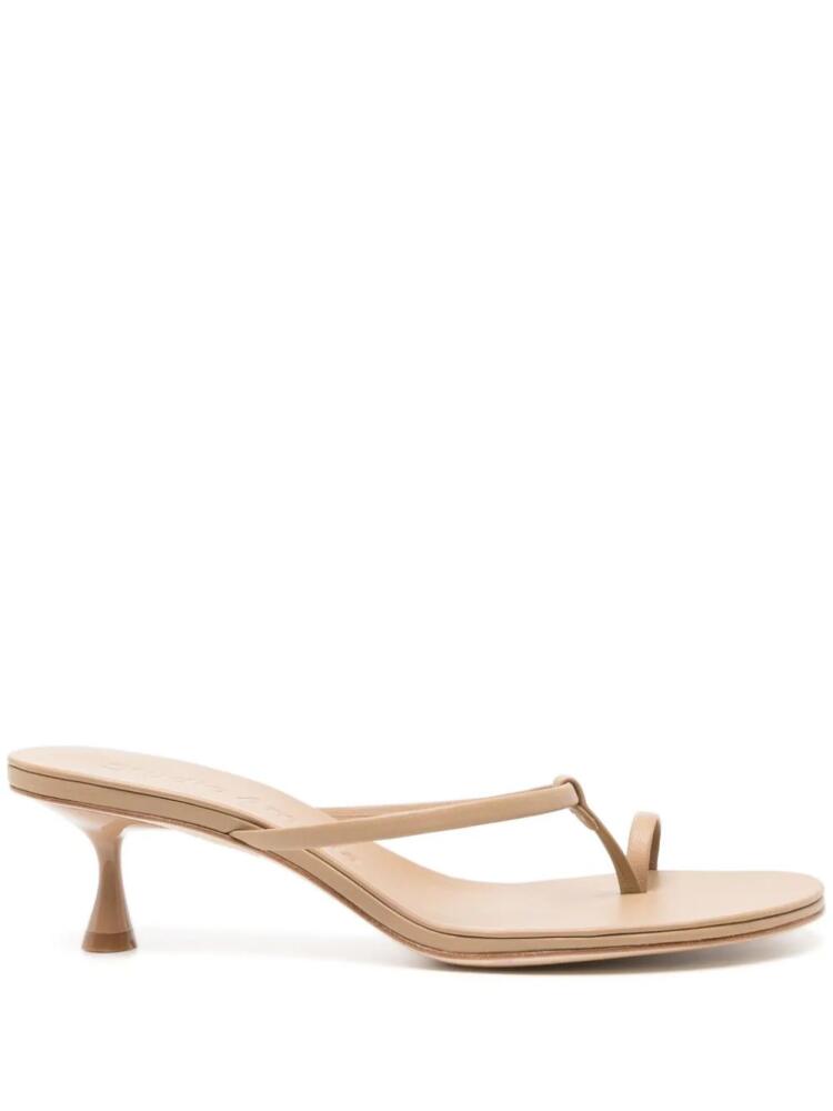 Studio Amelia Edith 50mm leather sandals - Neutrals Cover