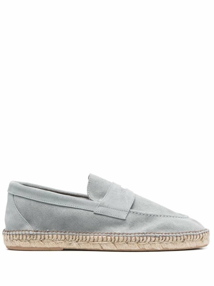 Eleventy suede penny espadrilles - Blue Cover