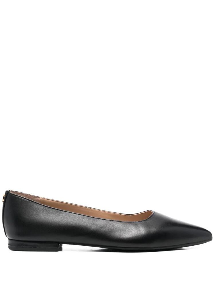 Lauren Ralph Lauren Londyn pointed-toe ballerina shoes - Black Cover