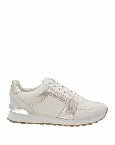 Michael Michael Kors Woman Sneakers Off white Leather, Textile fibers Cover